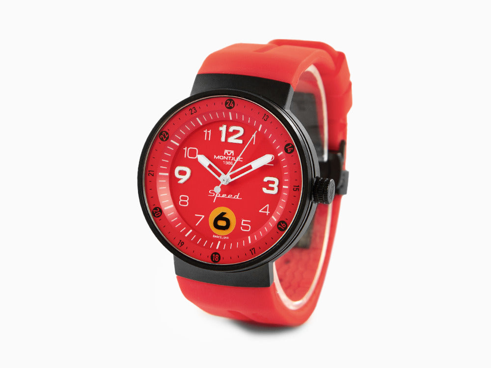 Reloj de Cuarzo Montjuic Speed Special Racing Series, Rojo, 43 mm, MJ1.1510.B