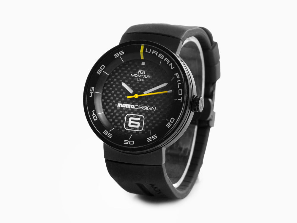 Reloj de Cuarzo Montjuic X Momo Design Urban Pilot, PVD, Acero, MJ1.2015MOMO.B
