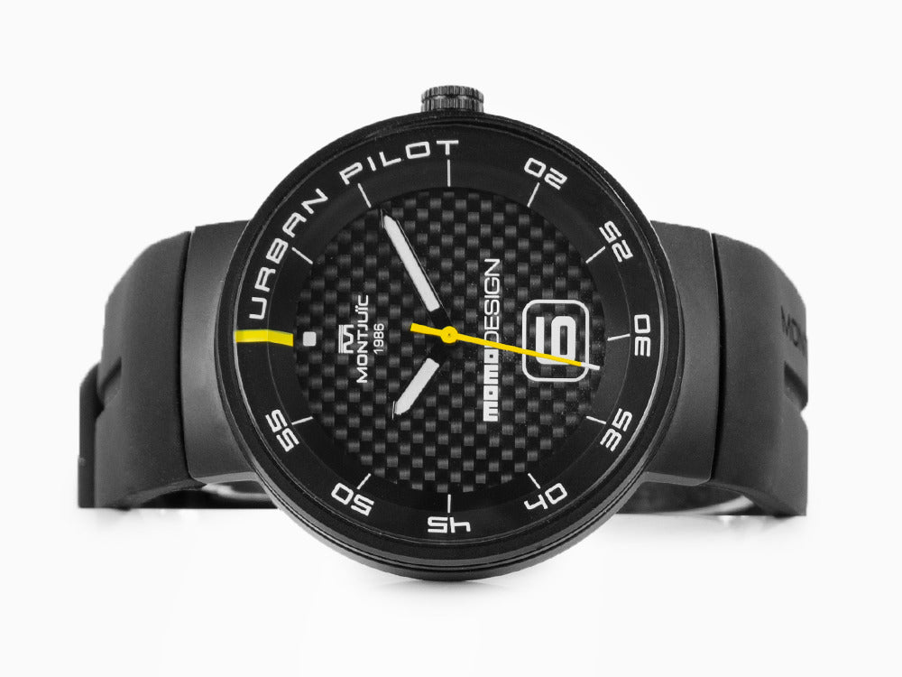 Reloj de Cuarzo Montjuic X Momo Design Urban Pilot, PVD, Acero, MJ1.2015MOMO.B