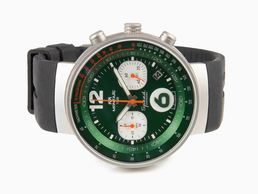 Reloj de Cuarzo Montjuic Speed Chronograph, Verde, 45 mm, MJ2.0404.S