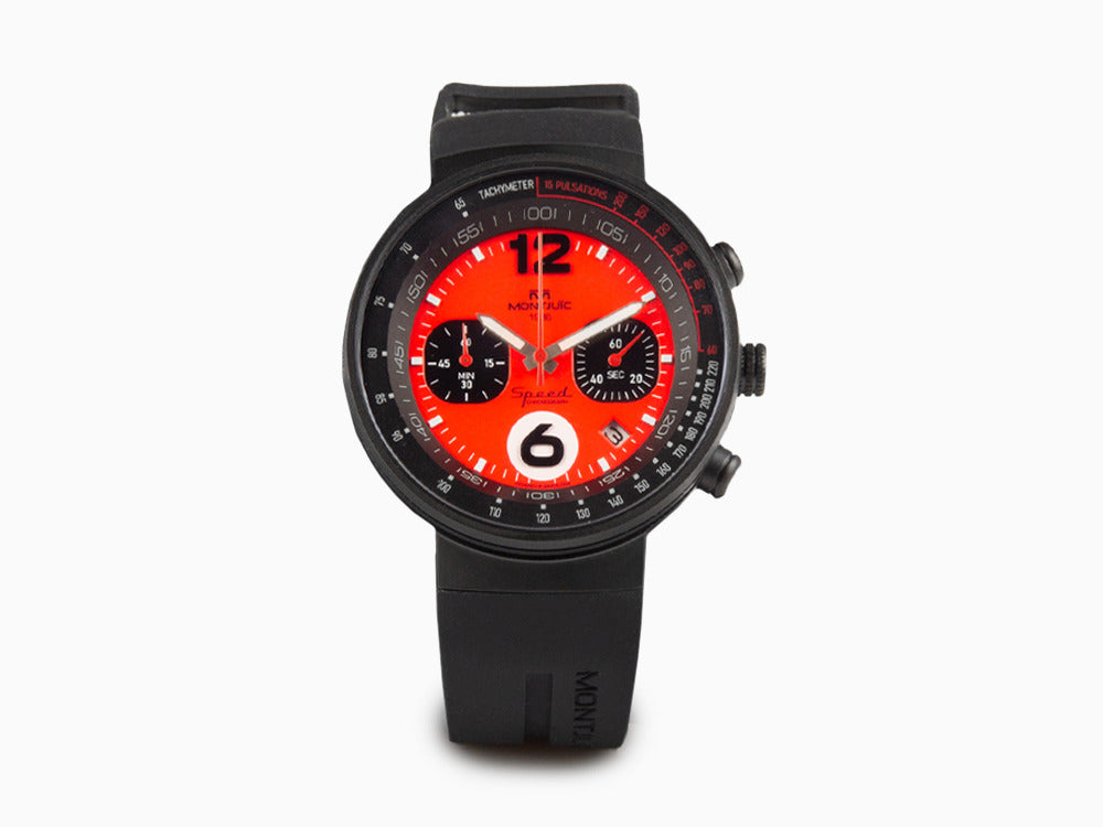 Reloj de Cuarzo Montjuic Speed Chronograph, Rojo, 45 mm, MJ2.0602.B