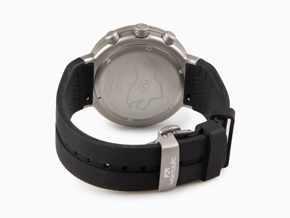 Reloj de Cuarzo Montjuic Speed Chronograph, Blanco, 45 mm, MJ2.0701.S