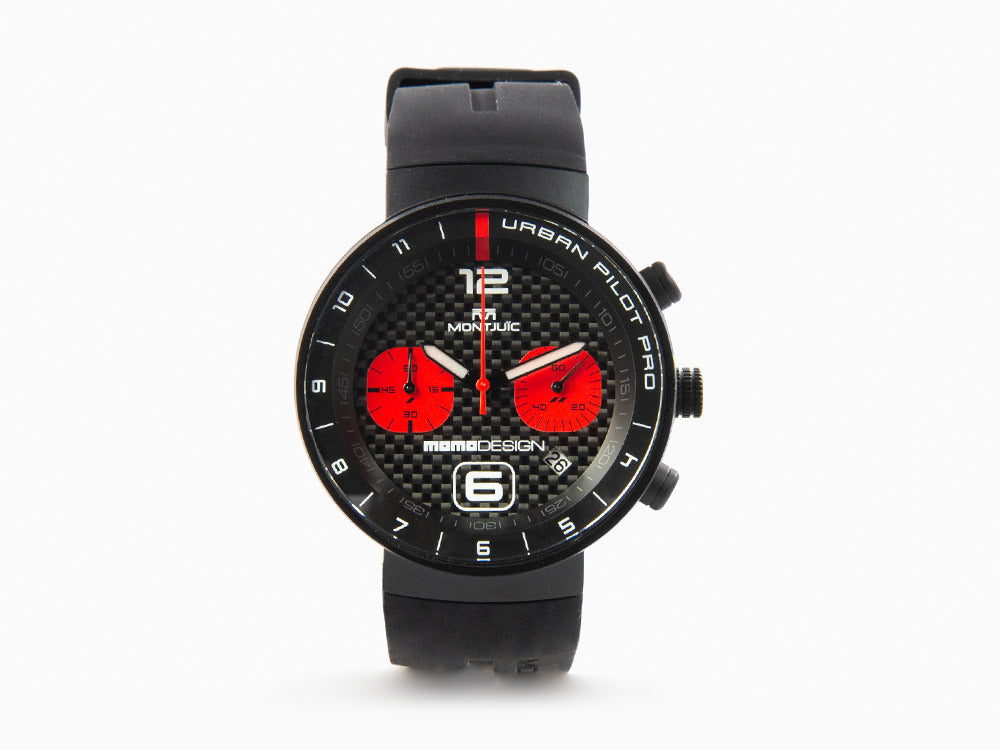 Reloj de Cuarzo Montjuic X Momo Design Urban Pilot Red, MJ2.1007MOMO.B