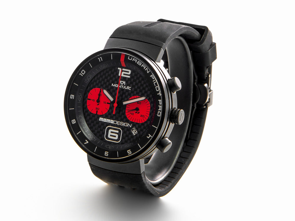Reloj de Cuarzo Montjuic X Momo Design Urban Pilot Red, MJ2.1007MOMO.B