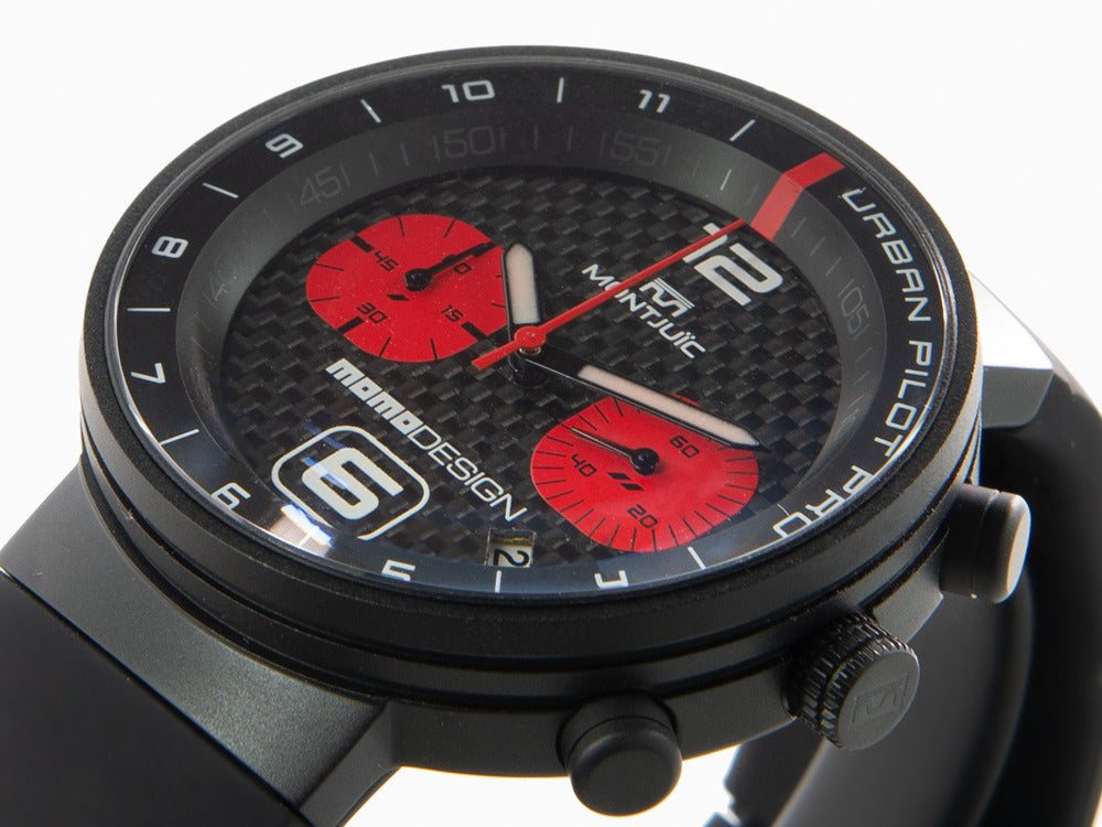 Reloj de Cuarzo Montjuic X Momo Design Urban Pilot Red, MJ2.1007MOMO.B