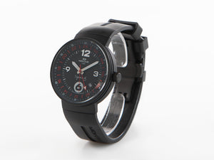 Reloj Cuarzo Montjuic SpeedGMT, Acero Inoxidable, DLC, Negro, 43mm, MJ3.0202.B
