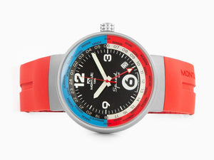 Reloj de Cuarzo Montjuic Speed GMT, Acero Inoxidable, Negro, 43 mm, MJ3.0203.S