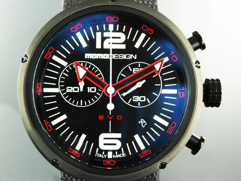 Reloj Momo Design Evo Chrono,  PVD, Cronógrafo, 43mm., 5 atm., MD1012BR-53