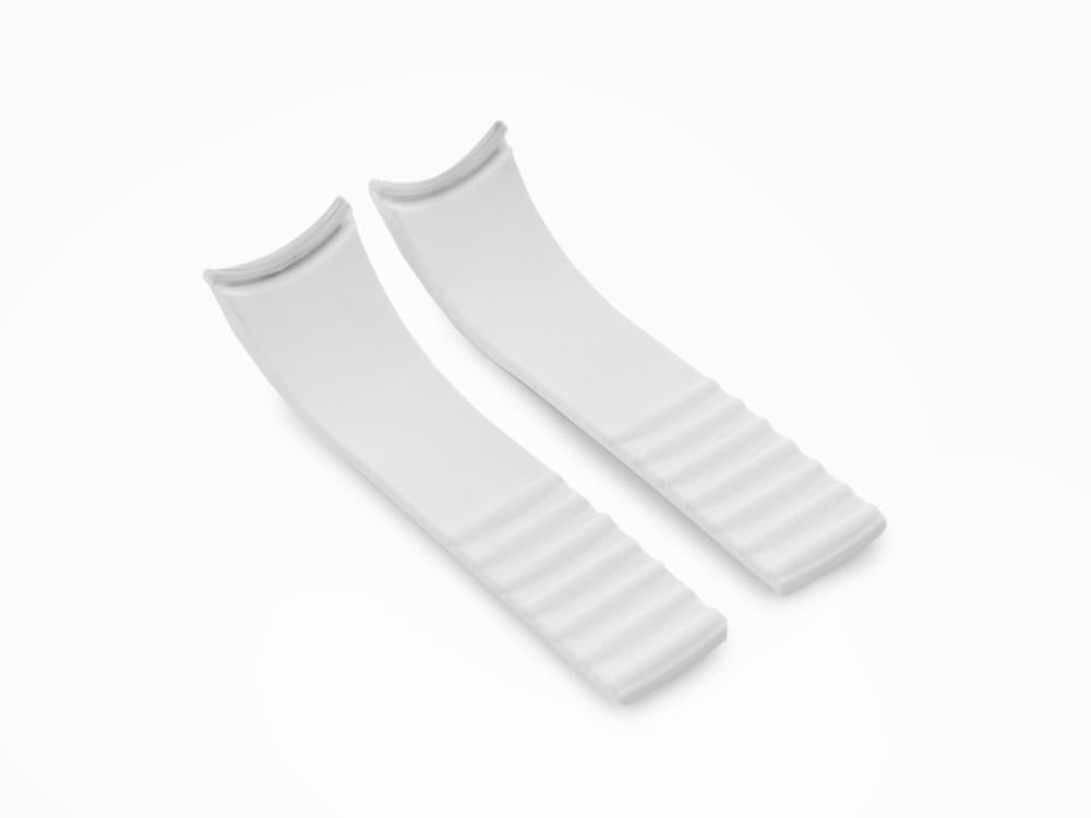 Correa Momo Design Accesorios, Correa de caucho, Blanco, MD187WH-BK