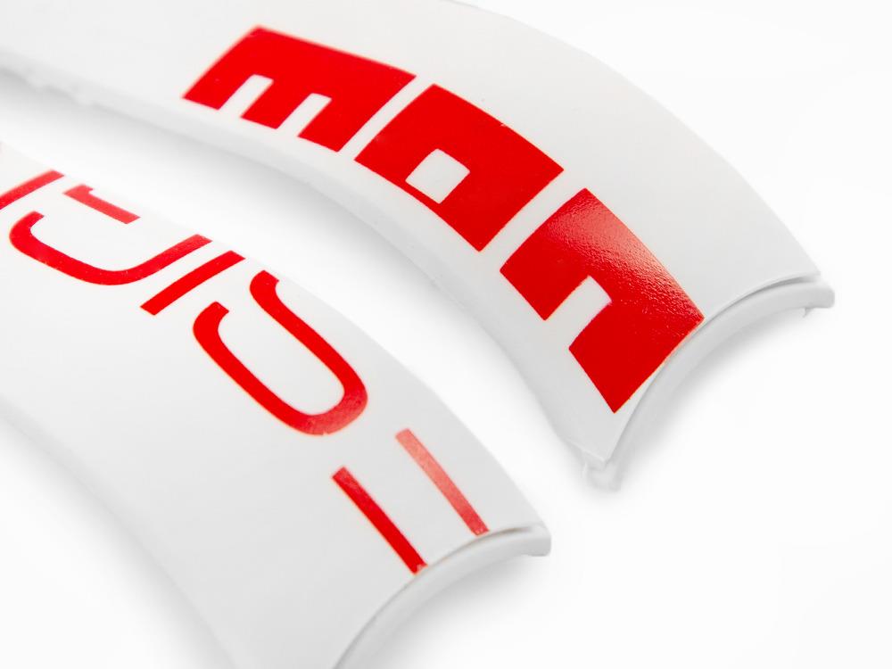 Correa Momo Design Accesorios, Correa de caucho, Blanco, MD187WH-RD