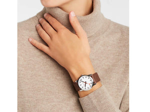 Reloj de Cuarzo Mondaine SBB Simply Elegant, Blanco, 36 mm, A400.30351.11SBG