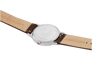Reloj de Cuarzo Mondaine Classic SBB, Blanco, 30 mm, Piel, A658.30323.11SBG