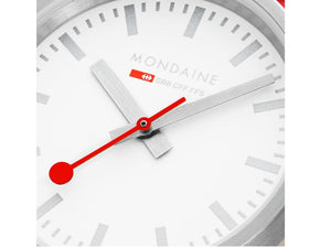Reloj de Cuarzo Mondaine Classic, Blanco, 30 mm, Correa textil, A658.30323.17SBC