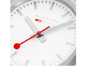 Reloj de Cuarzo Mondaine Classic, Blanco, 30 mm, Correa textil, A658.30323.17SBK