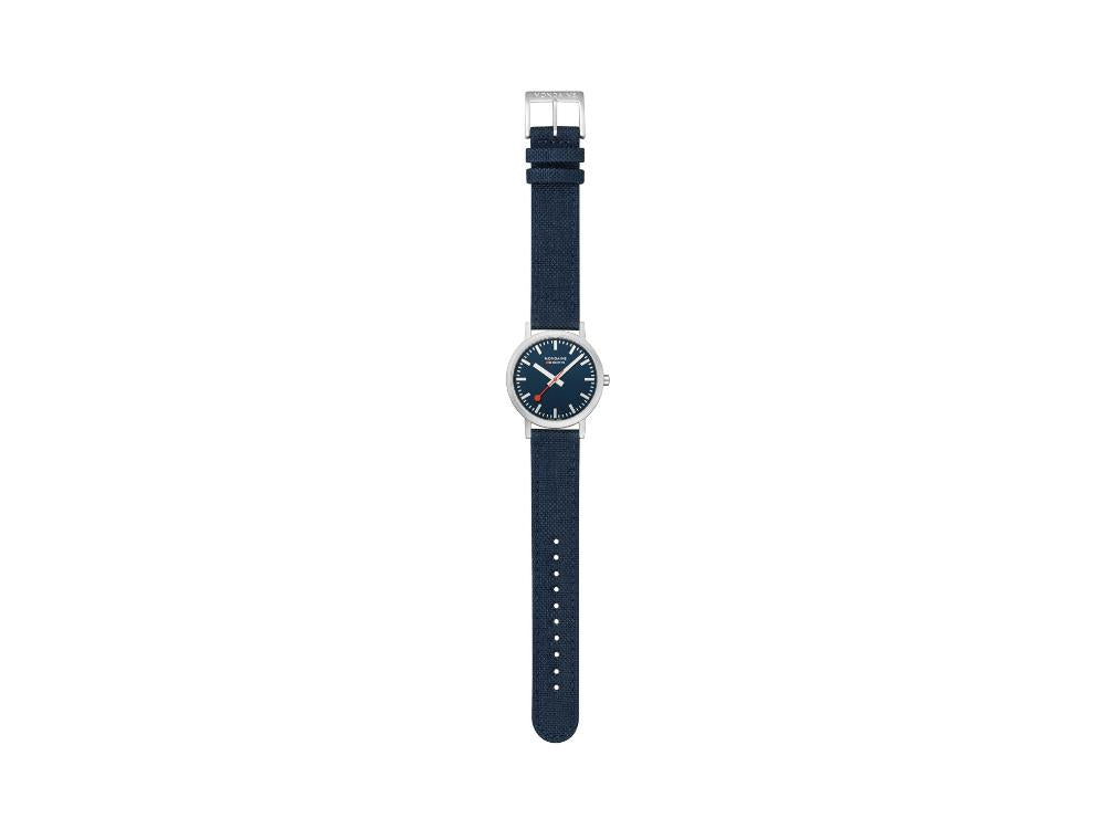 Reloj de Cuarzo Mondaine SBB Classic, Azul, 36 mm, Textil, A660.30314.40SBD