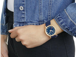 Reloj de Cuarzo Mondaine Classic, Azul, 36 mm, Correa textil, A660.30314.40SBQ