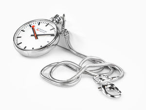 Reloj de Bolsillo de Cuarzo Mondaine SBB Evo, Blanco, 43 mm, A660.30316.11SBB