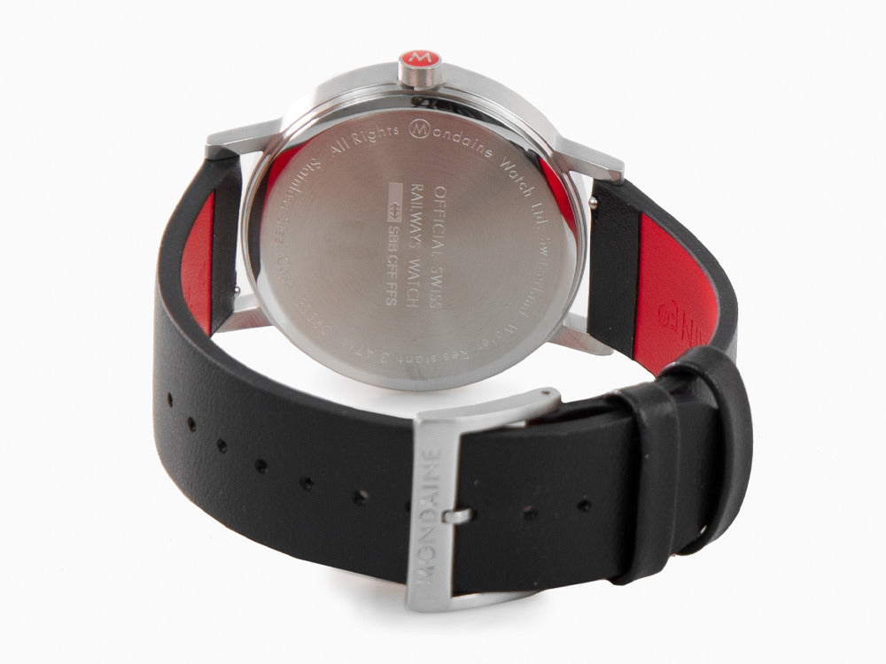 Reloj de Cuarzo Mondaine Classic, Blanco, 40 mm, Piel, A660.30360.16SBB