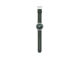 Reloj de Cuarzo Mondaine SBB Classic, Verde, 40 mm, Textil, A660.30360.60SBF