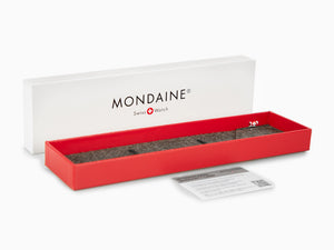 Reloj de cuarzo Mondaine Classic, Acero inoxidable pulido, Cristal mineral, 36mm