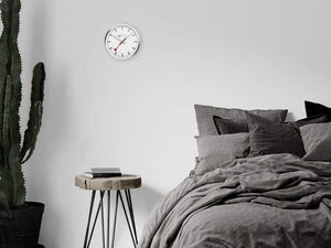 Reloj de Cuarzo Mondaine Clocks, Aluminio, Blanco, 25 cm, A990.CLOCK.18SBV