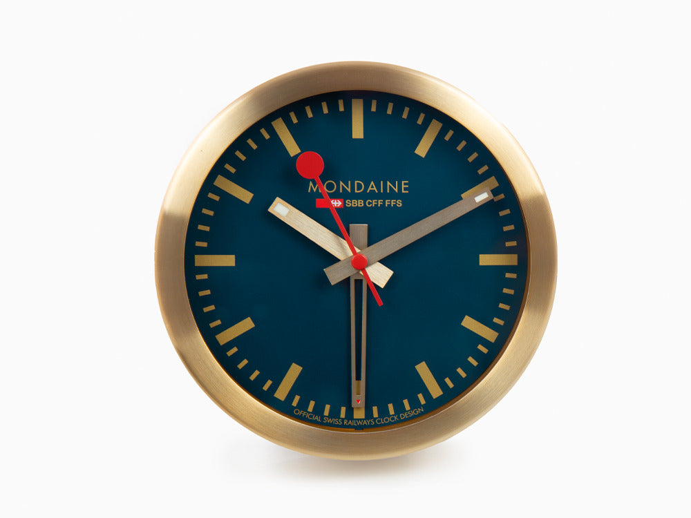 Reloj de Cuarzo Mondaine Clocks, Aluminio, Azul, 12.5 cm, A997.MCAL.46SBG