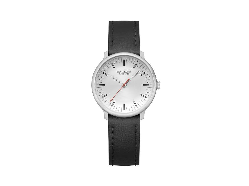 Reloj de Cuarzo Mondaine Doppio, Blanco, 33 mm, MLE.33110.LBV