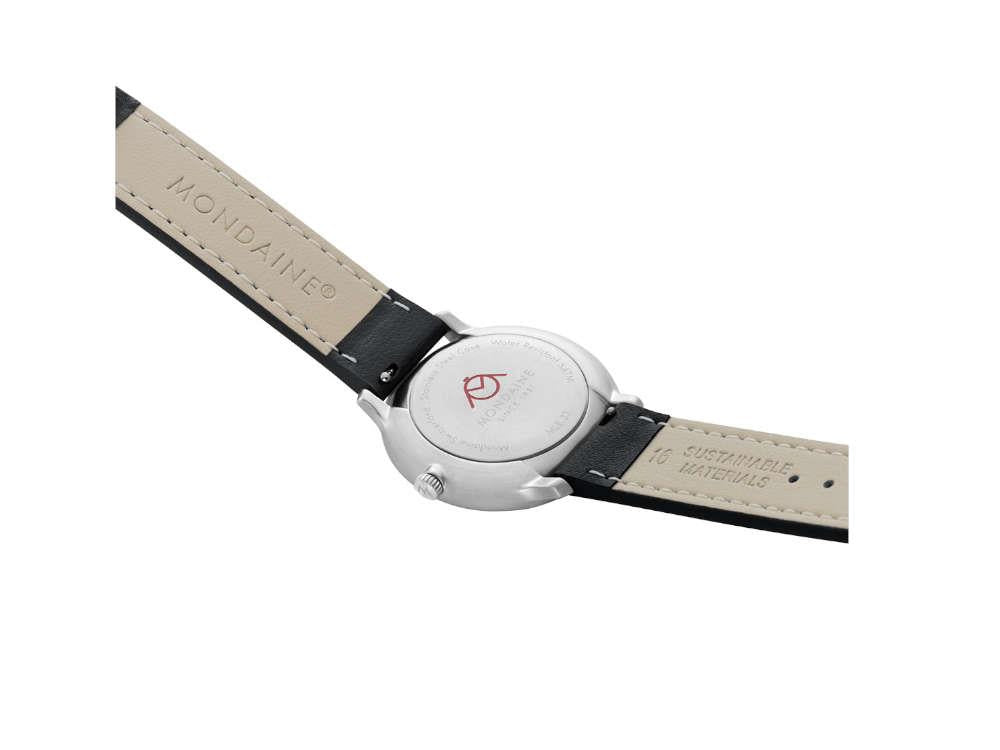 Reloj de Cuarzo Mondaine Doppio, Blanco, 33 mm, MLE.33110.LBV