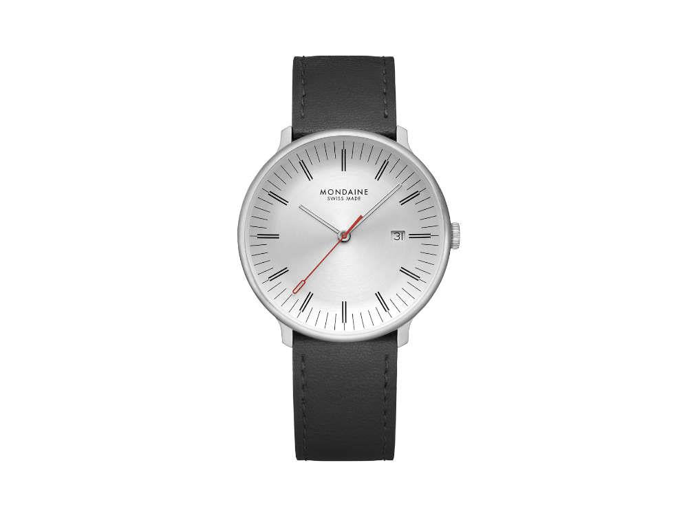 Reloj de Cuarzo Mondaine Doppio, Blanco, 41 mm, MLE.41210.LBV