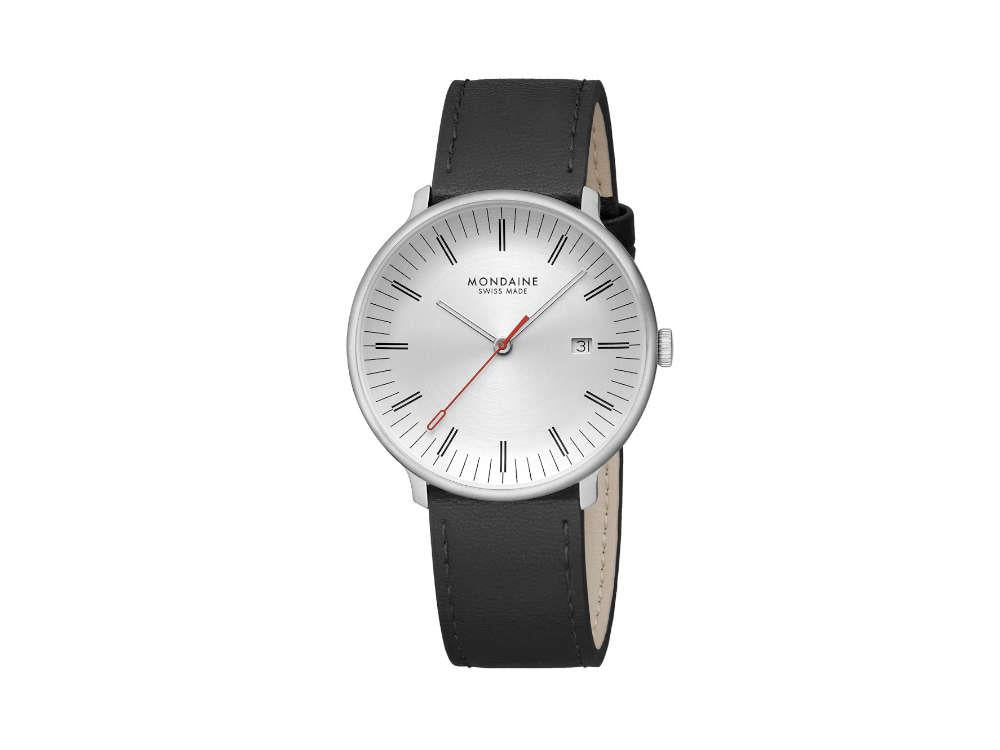 Reloj de Cuarzo Mondaine Doppio, Blanco, 41 mm, MLE.41210.LBV