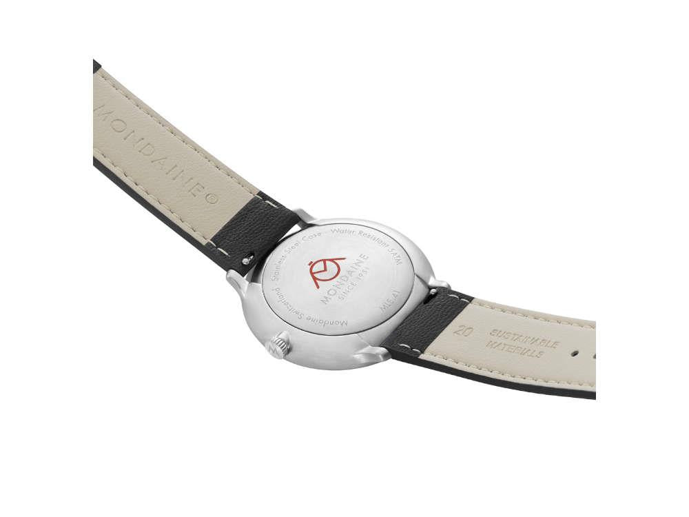 Reloj de Cuarzo Mondaine Doppio, Blanco, 41 mm, MLE.41210.LBV