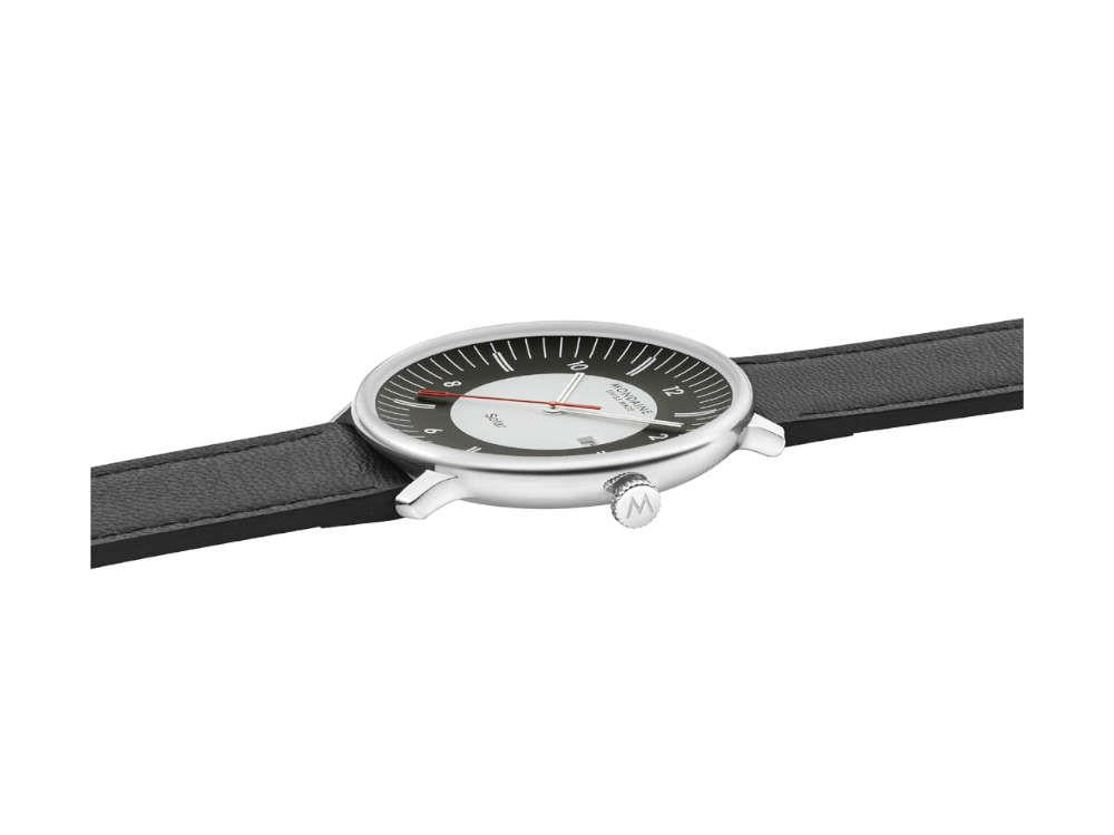 Reloj de Cuarzo Solar Mondaine Doppio, Blanco, 41 mm, MLE.41920.LBV