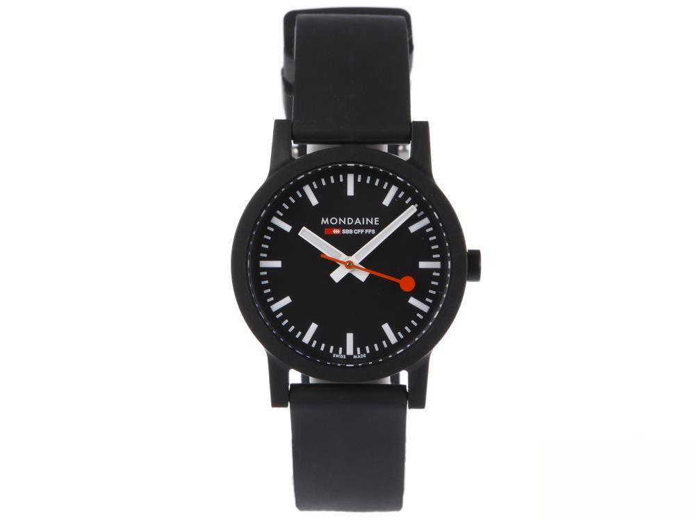 Reloj de Cuarzo Mondaine Essence, Ecológico - Reciclado, Negro, MS1.32120.RB