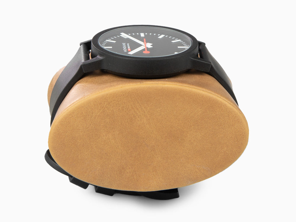 Reloj de Cuarzo Mondaine Essence, Ecológico/Reciclado, Negro, 41mm, MS1.41120.RB