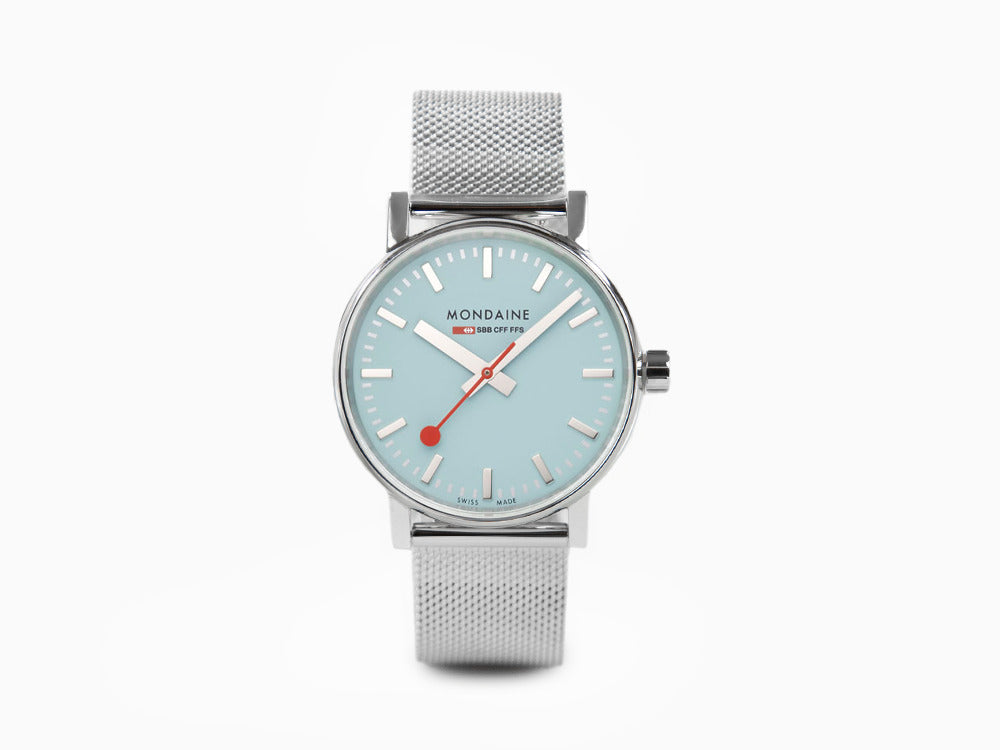 Reloj de Cuarzo Mondaine SBB Evo2 Turquoise Lake, Azul, 35 mm, MSE.35140.SM