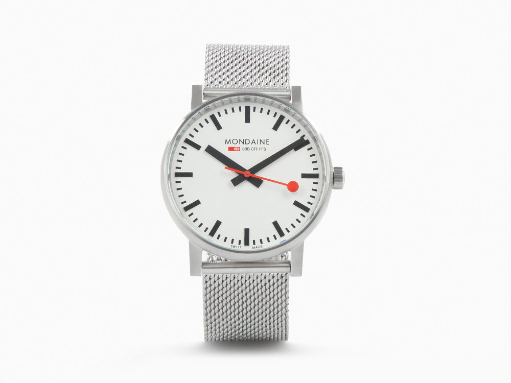 Reloj de Cuarzo Mondaine SBB Evo, Blanco, 43 mm MSE.43110.SJ