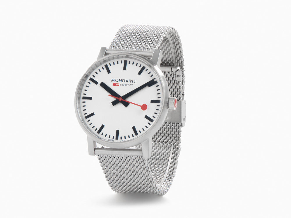 Reloj de Cuarzo Mondaine SBB Evo, Blanco, 43 mm MSE.43110.SJ