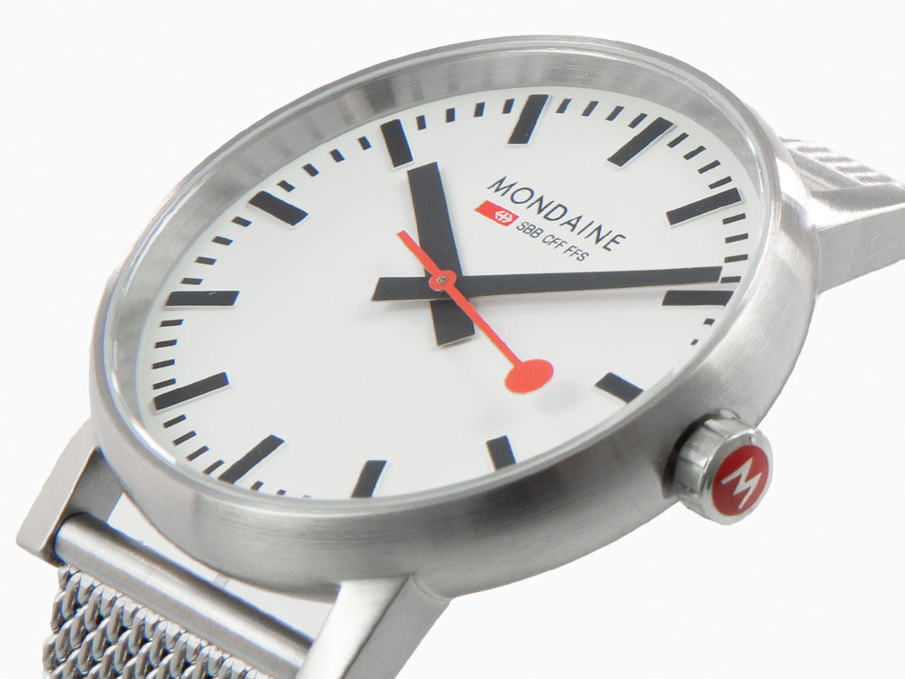 Reloj de Cuarzo Mondaine SBB Evo, Blanco, 43 mm MSE.43110.SJ