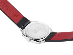Reloj de Cuarzo Mondaine Cushion, Blanco, 31 mm, Correa de piel, MSL.31110.LBV