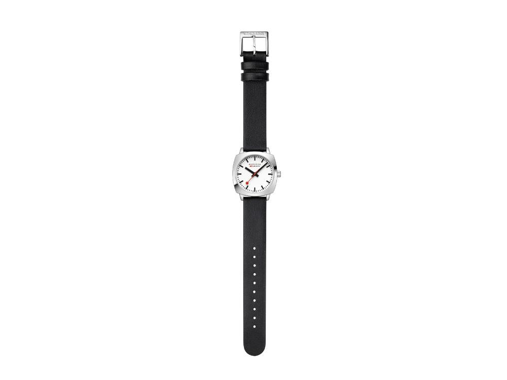 Reloj de Cuarzo Mondaine Cushion, Blanco, 31 mm, Correa de piel, MSL.31110.LBV