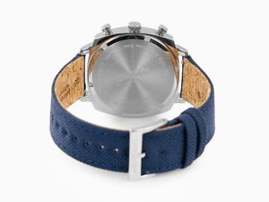 Reloj de Cuarzo Mondaine Cushion, Azul, 41 mm, Correa textil, MSL.41440.LD.SET