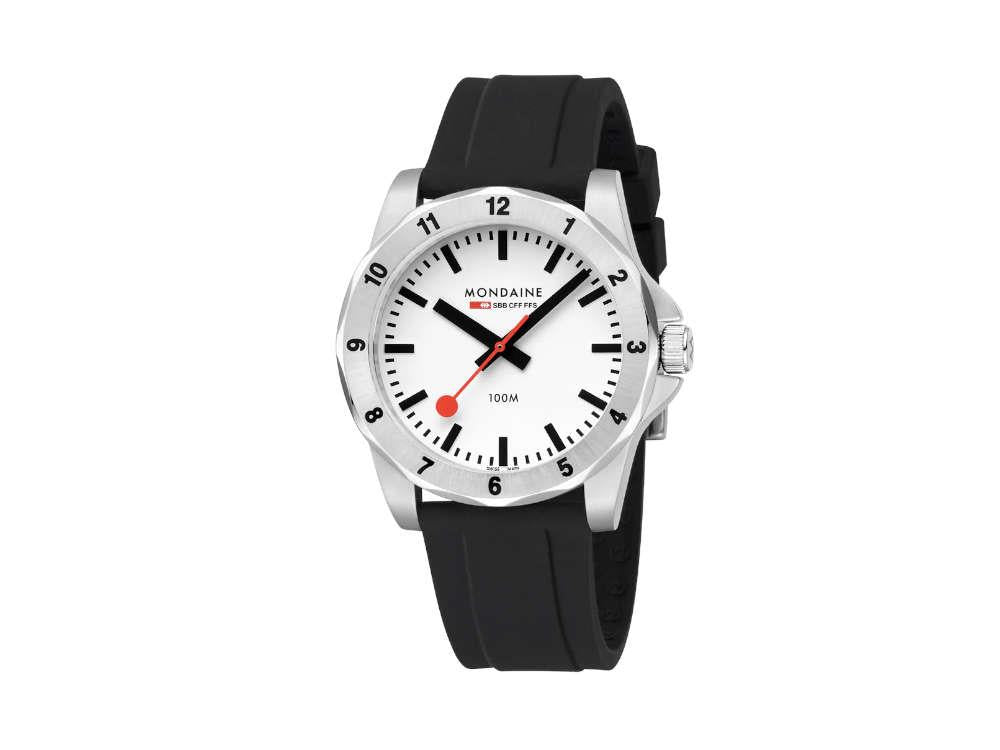 Reloj de Cuarzo Mondaine Numeri, Blanco, 42 mm, MSN.4211B.RB