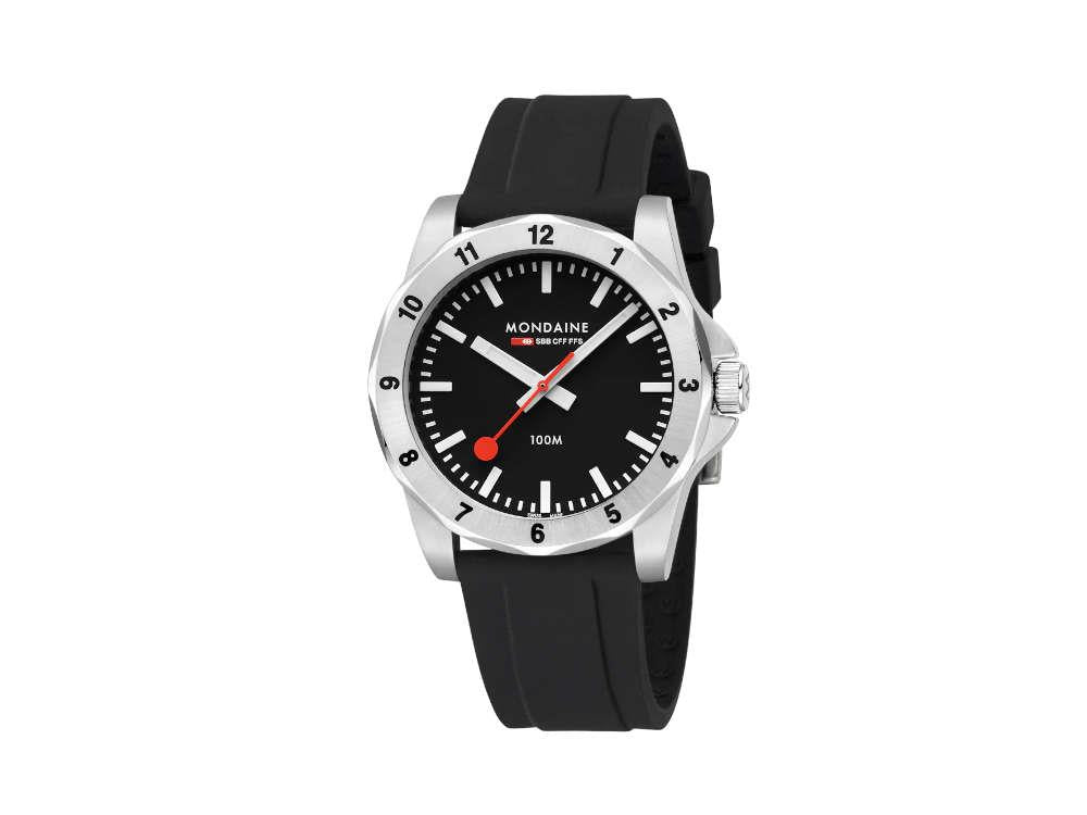 Reloj de Cuarzo Mondaine Numeri, Negro, 42 mm, MSN.42120.RB