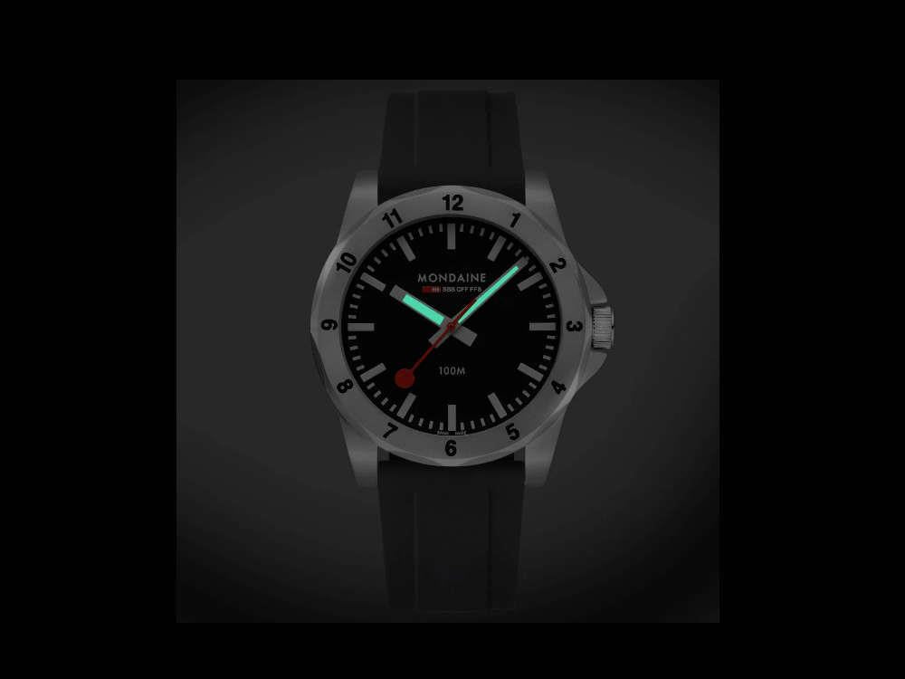 Reloj de Cuarzo Mondaine Numeri, Negro, 42 mm, MSN.42120.RB