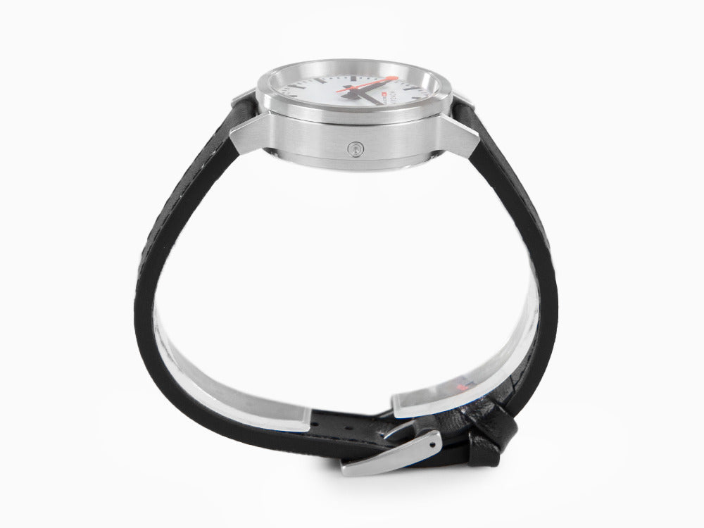 Reloj de Cuarzo Mondaine SBB Stop2go, Blanco, 34 mm, 3 atm, MST.3401B.LBV.SET