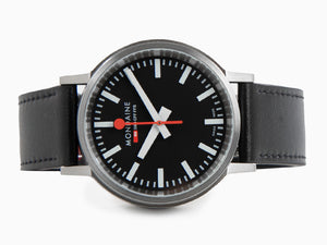 Reloj de Cuarzo Mondaine SBB Stop2go, Negro, 41 mm, 3 atm, MST.41020.LBV.2SE