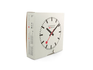 Reloj de Cuarzo Mondaine Clocks, Aluminio, Rojo, 25cm, A990.CLOCK.11SBC