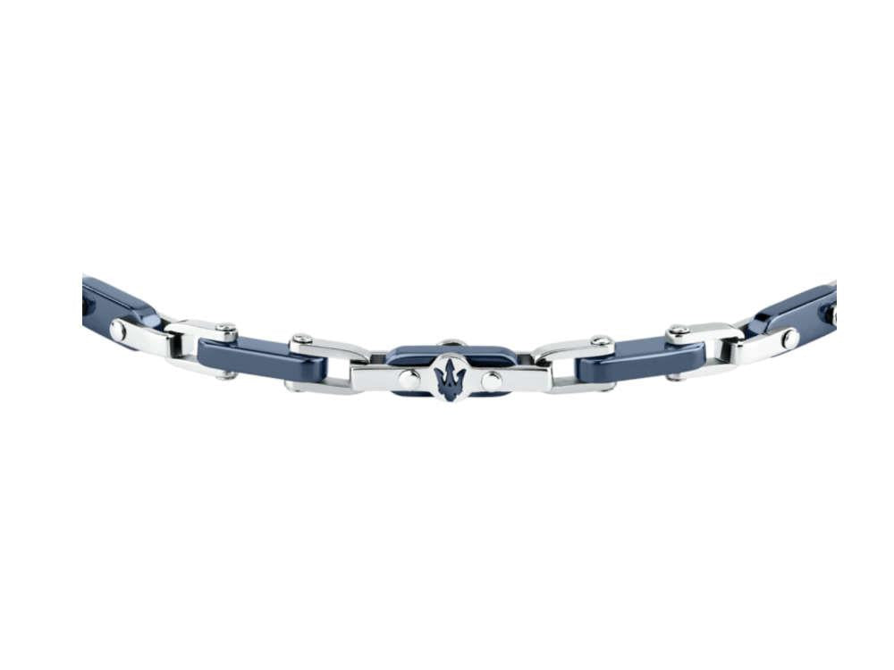 Pulsera Maserati Gioielli Ceramic, Acero inoxidable, Azul, JM226ATZ76