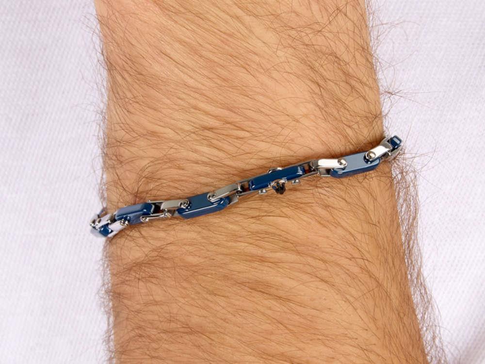 Pulsera Maserati Gioielli Ceramic, Acero inoxidable, Azul, JM226ATZ76