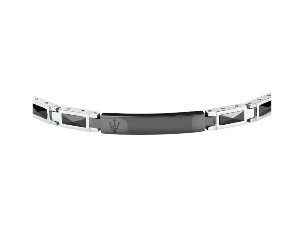 Pulsera Maserati Gioielli Ceramic, Acero, Negro, JM226ATZ79